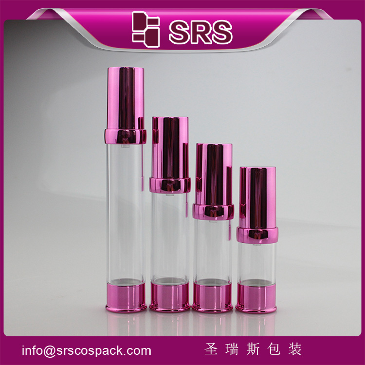 A0214  plastic airless BB cream makeup empty bottle with pump